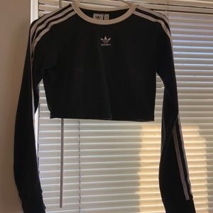 Adidas Cropped Long Sleeve Top